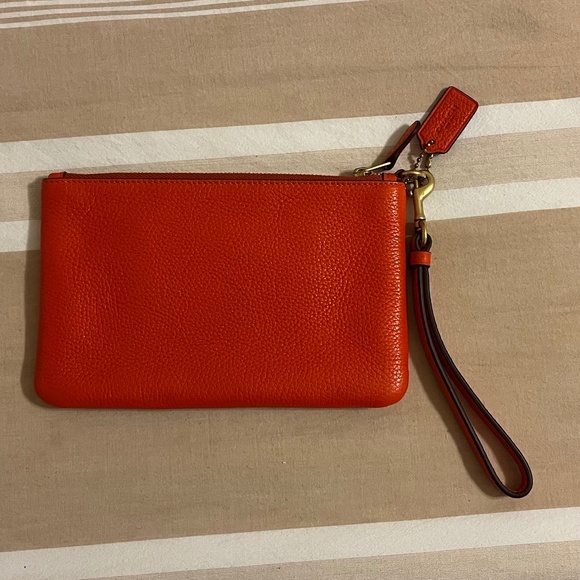 Coach Pink Wristlet Pouch - Picture 2 of 3